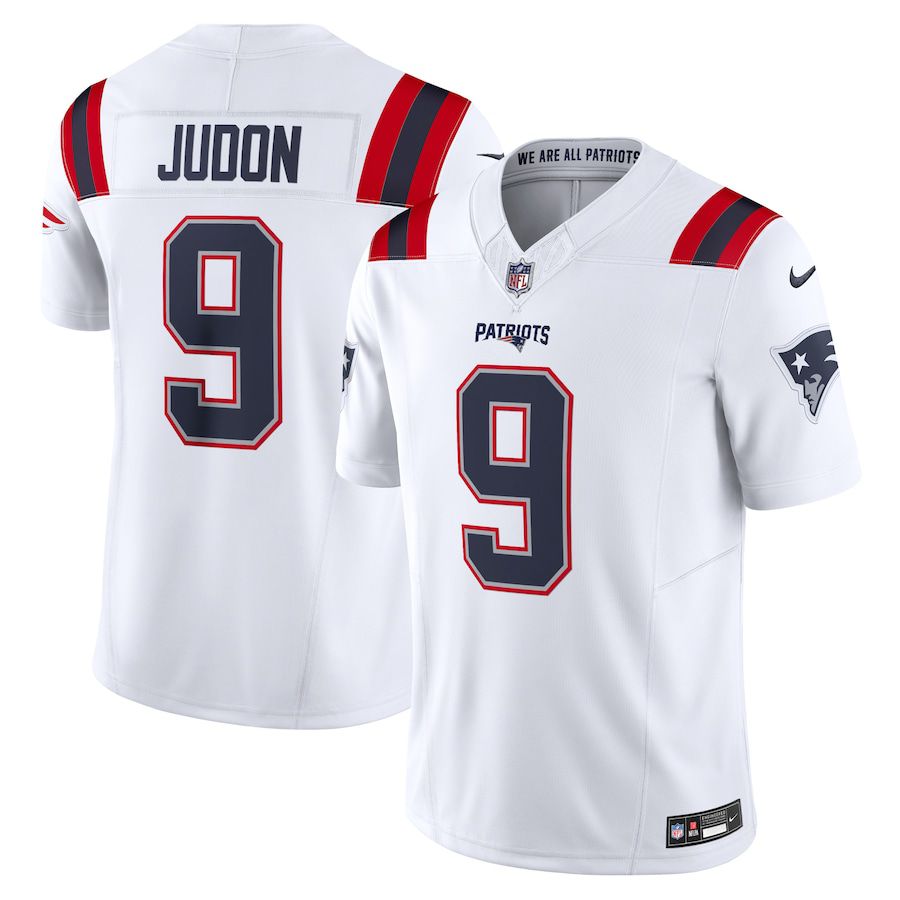 Men New England Patriots #9 Matthew Judon Nike White Vapor F.U.S.E. Limited NFL Jersey